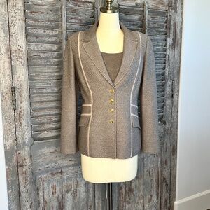 St. John Collection Wool Blazer and Blouse